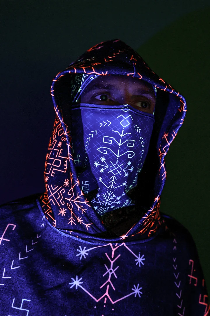 Baltic Runes Poncho
